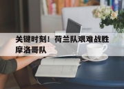 开云,开云电子-关键时刻！荷兰队艰难战胜摩洛哥队