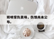 开云电子官网-姚明受伤离场，伤情尚未公布。